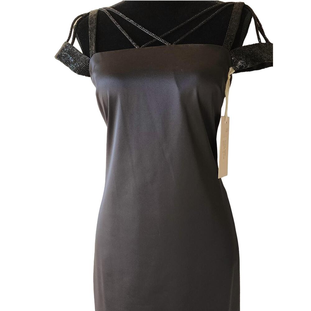 NEW MIGNON short sleeve dress in black